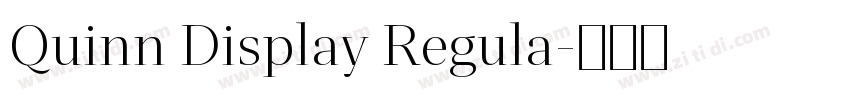 Quinn Display Regula字体转换